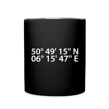 Eschweiler coordinates - Full Colour Mug - black - Front