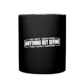 Ne rien nier mais définir trop de jeux 8 - Mug uni - noir - Devant