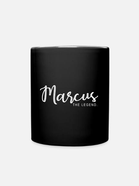 Marcus the legend Geschenk T shirt marcus - Tasse einfarbig - Schwarz