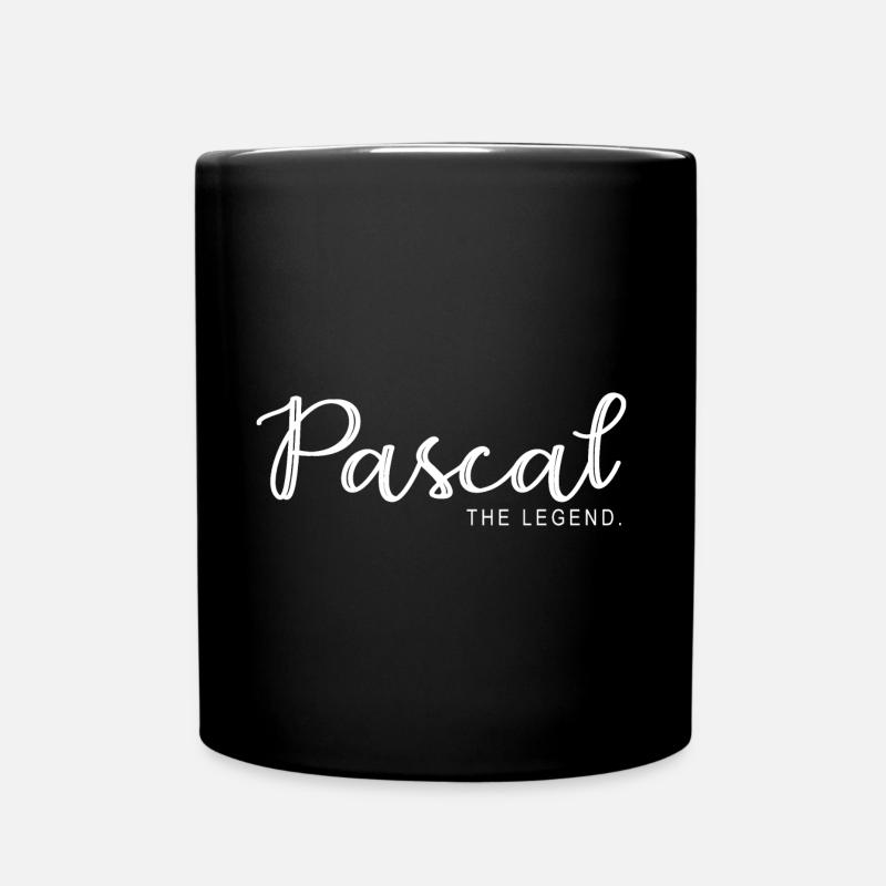 Pascal the legend Cadeau T shirt pascal - Mug uni - noir