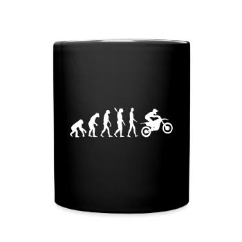 Motocross Bike Offroad Motorcycle Biker - Tasse einfarbig - Schwarz - Vorne