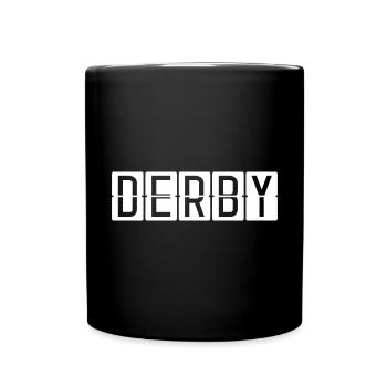 Panneau de l’aéroport de Derby - Mug uni - noir - Devant