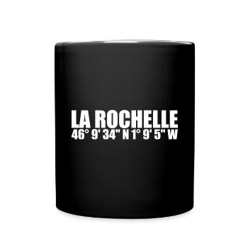La Rochelle coordinates - Full Colour Mug - black - Front