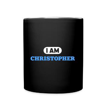 Christopher Name Saying für stolze Christophers - Tasse einfarbig - Schwarz - Vorne