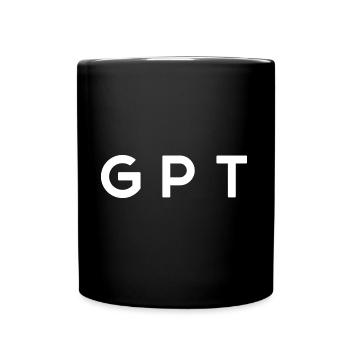 Humour Beauf Lettre GPT Jeu De Mots - Mug uni - noir - Devant