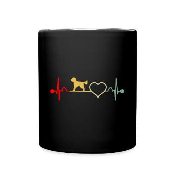 Goldendoodle Golden Doodle Vintage Besitzer - Tasse einfarbig - Schwarz - Vorne