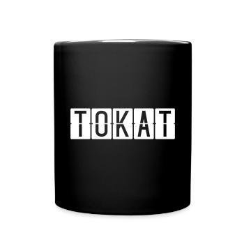 Tokat Flughafentafel - Tasse einfarbig - Schwarz - Vorne