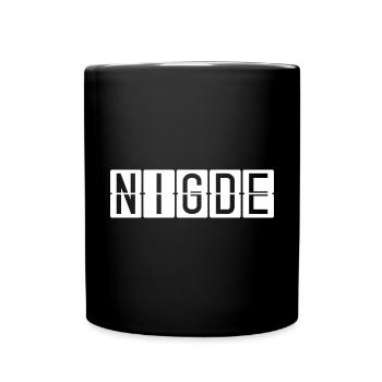 Niğde Flughafentafel - Tasse einfarbig - Schwarz - Vorne