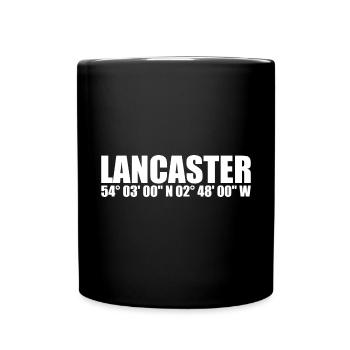 Lancaster coordinates - Full Colour Mug - black - Front