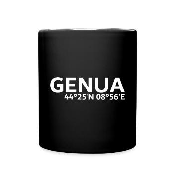 Genoa coordinates - Full Colour Mug - black - Front
