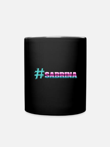 Sabrina - Ensfarvet krus - sort