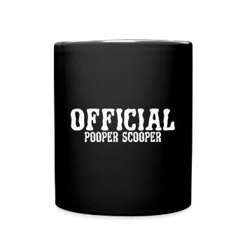 Official Pooper Scooper 21 - Tasse einfarbig - Schwarz - Vorne