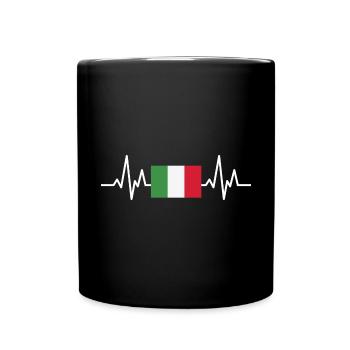 L'Italie est dans mon cœur - Mug uni - noir - Devant
