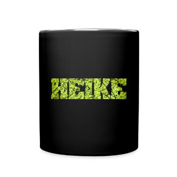 Geschenk für Heike - Tasse einfarbig - Schwarz - Vorne
