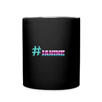 Hashtag Janine - Full Colour Mug - black - Front