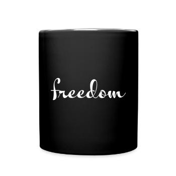 liberté - Mug uni - noir - Devant