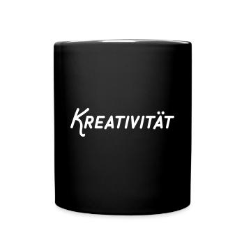 Kreativität - Tasse einfarbig - Schwarz - Vorne