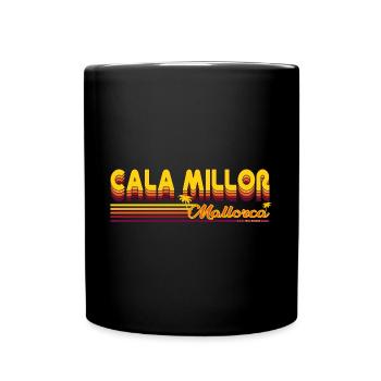 Cala Millor sommerliches Mallorca Urlaubs Design - Tasse einfarbig - Schwarz - Vorne