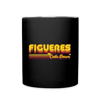 summery Figueres Costa Brava design - Full Colour Mug - black - Front