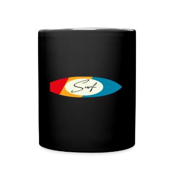 Surf - Tasse einfarbig - Schwarz - Vorne