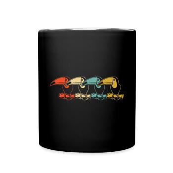 Toucan Bird Rainforest - Full Colour Mug - black - Front