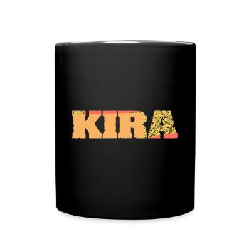 Geschenk für Kira - Tasse einfarbig - Schwarz - Vorne