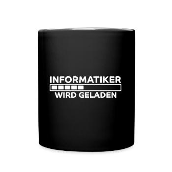 Informatiker Spruch Lustige Programmierer Geschenk - Tasse einfarbig - Schwarz - Vorne