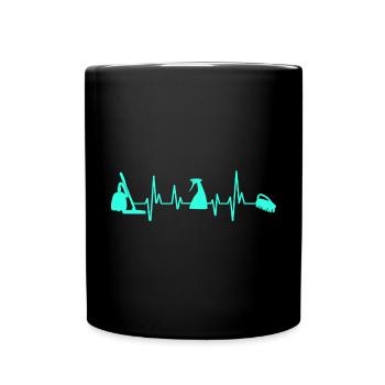 Aide domestique, femme de ménage, femme de ménage - Mug uni - noir - Devant