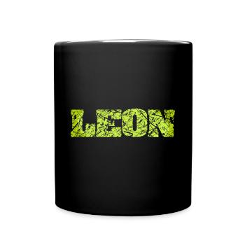Gift idea Leon - Full Colour Mug - black - Front