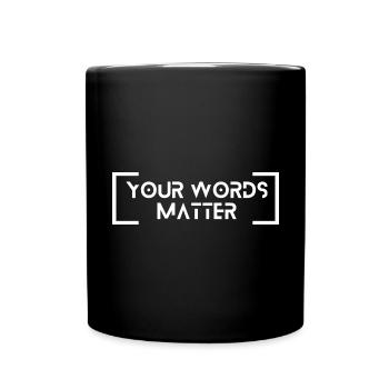 Orthophonie Yout Words Matter - Mug uni - noir - Devant