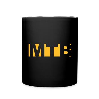 MTB mountainbike - Tasse einfarbig - Schwarz - Vorne