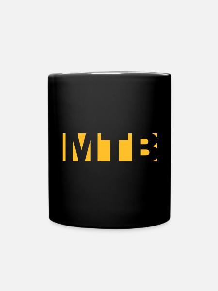 MTB mountainbike - Tasse einfarbig - Schwarz