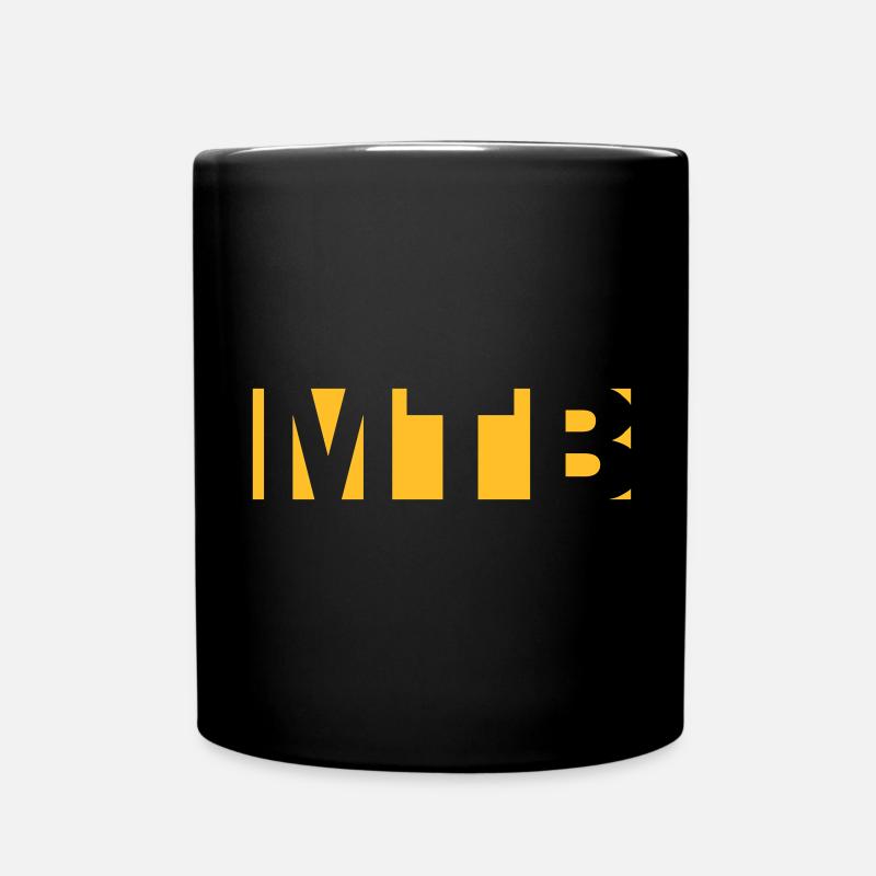 MTB mountainbike - Tasse einfarbig - Schwarz