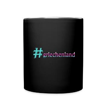 griechenland - Tasse einfarbig - Schwarz - Vorne