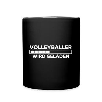 Volleyballer Spruch Lustiger Volleyballer Geschenk - Tasse einfarbig - Schwarz - Vorne