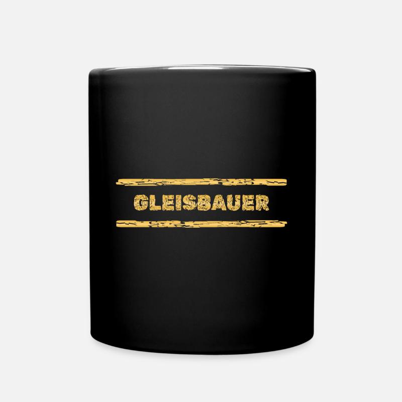 Beruf Gleisbauer - Tasse einfarbig - Schwarz