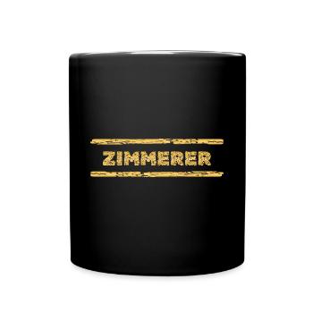 Zimmerer - Tasse einfarbig - Schwarz - Vorne
