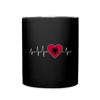 Drapeau albanais Aigle albanais Shqiponja - Mug uni - noir - Devant