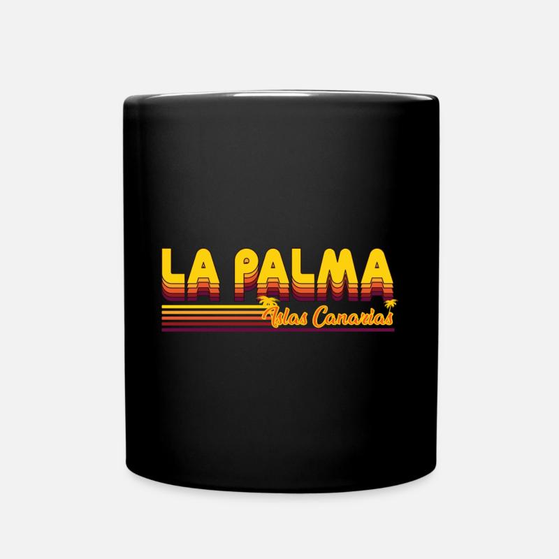 La Palma Insel der Kanaren - Tasse einfarbig - Schwarz