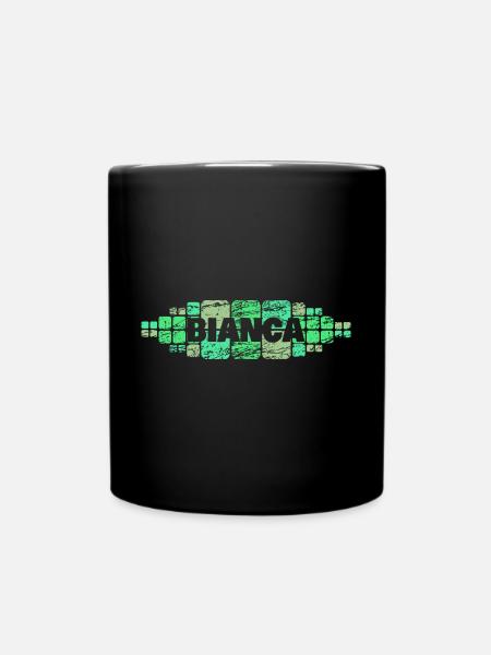Geschenk für Bianca - Tasse einfarbig - Schwarz