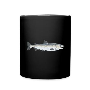 Pêche au saumon Pêcheur de saumon - Mug uni - noir - Devant