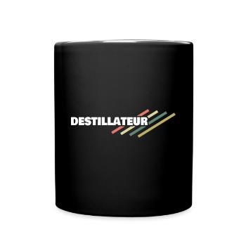 Arbeitsplatz Destillateur - Tasse einfarbig - Schwarz - Vorne