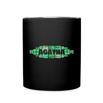 Geschenk für Agatha - Tasse einfarbig - Schwarz - Vorne