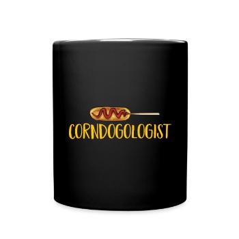 Corn Dog Corndog - Full Colour Mug - black - Front