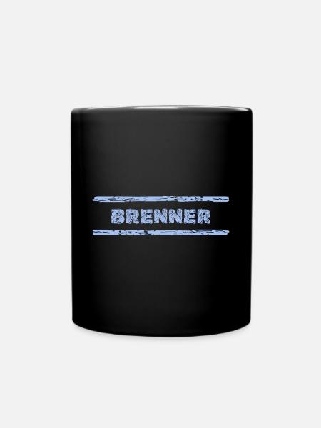 Beruf Brenner - Tasse einfarbig - Schwarz