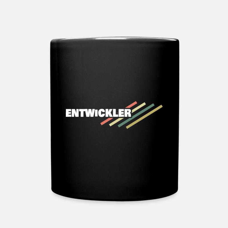 Arbeitsplatz Entwickler - Tasse einfarbig - Schwarz