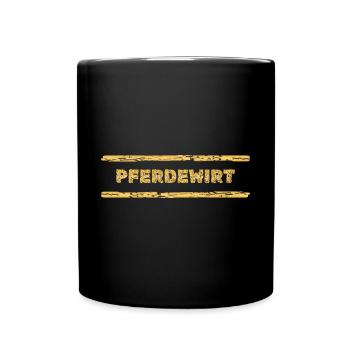 Pferdewirt als Beruf - Tasse einfarbig - Schwarz - Vorne