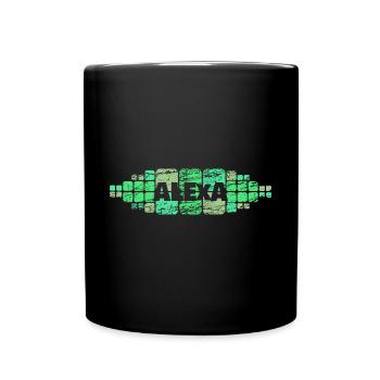 Geschenk für Alexa - Tasse einfarbig - Schwarz - Vorne