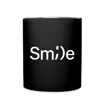 Smile - Full Colour Mug - black - Front