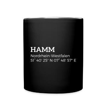 Hamm, North Rhine-Westphalia coordinates - Full Colour Mug - black - Front